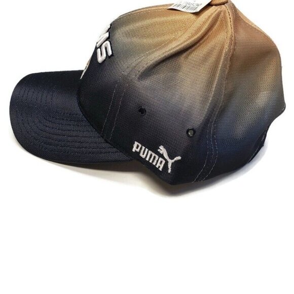 PUMA NFL Los Angeles Rams The Slick Ball Cap Hat Adult Adjustable Blue Gold - Picture 6 of 7